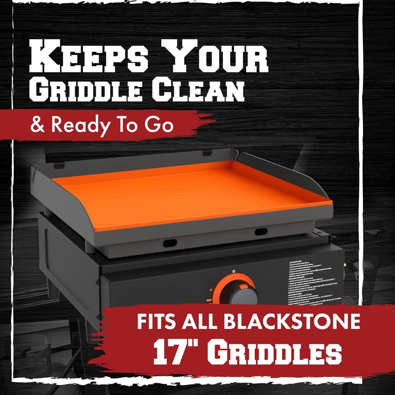 Kitchen perfection 17" Premium Silicone Griddle Cover Mat for Blackstone Griddle 17 Inch - Hermetic Protection from Rust & Debris All Year, Fits All Blackstone 17 Inch Models - Food Grade Silicone - Image 3